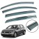 Дефлектори вікон Volkswagen Golf-6 2008-2012 HB з нерж. хром полоскою